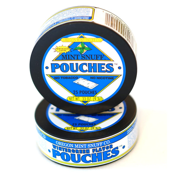 Wintergreen Flavor Mint Snuff Pouches