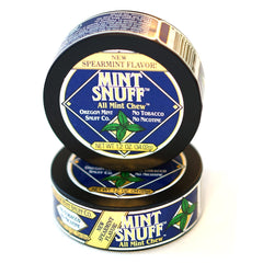 Spearmint Flavor Mint Snuff Non-Tobacco CHEW – Oregon Mint Snuff